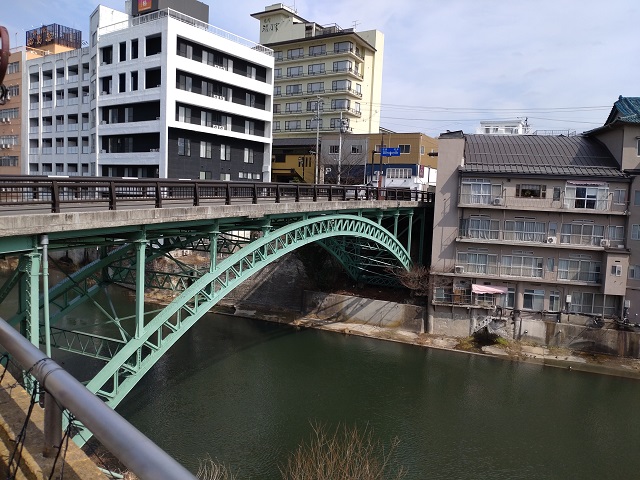 飯坂温泉の象徴　十綱橋