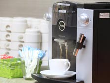 いつでも淹れたてのウェルカムコーヒー